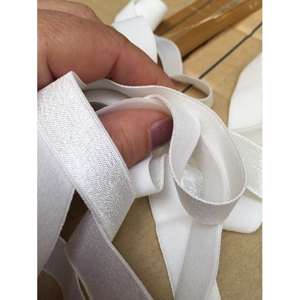 20 meter hvid bh strop elastik, 16 mm